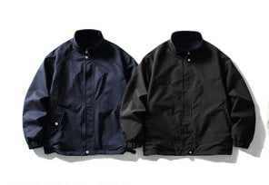 Unisex Leichte wind- und wasserabweisende Oversize‑Boxy‑Jacke mit Stehkragen und elastischem Saum Shop Nory