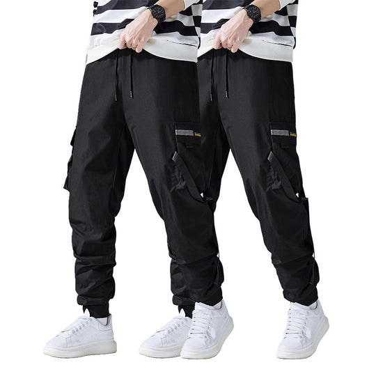Herren Konisch geschnittene Utility‑Cargohose im Joggerstil mit Multifachtaschen, Kordelzug & elastischem Knöchelabschluss Shop Nory