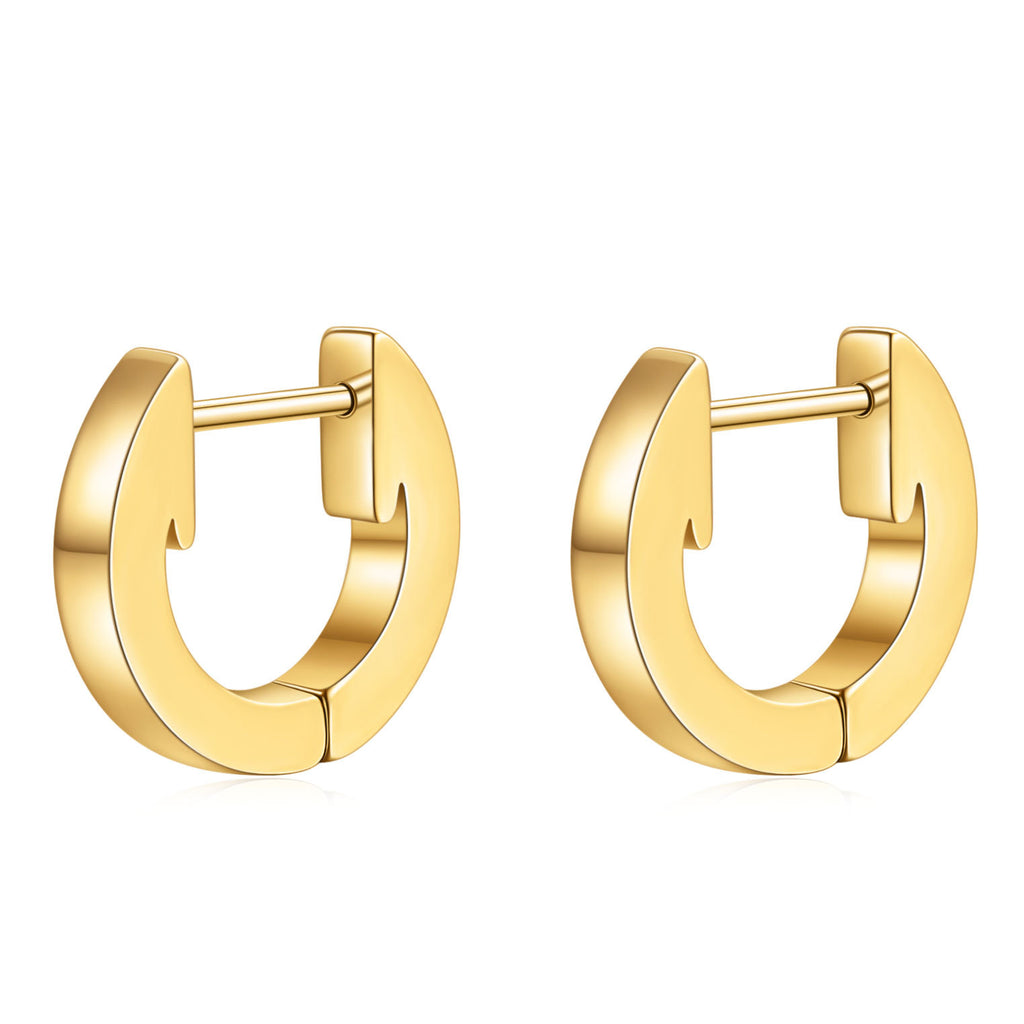 Damen Creolen aus hochwertigem Edelstahl mit geschwungenem Design Shop Nory
