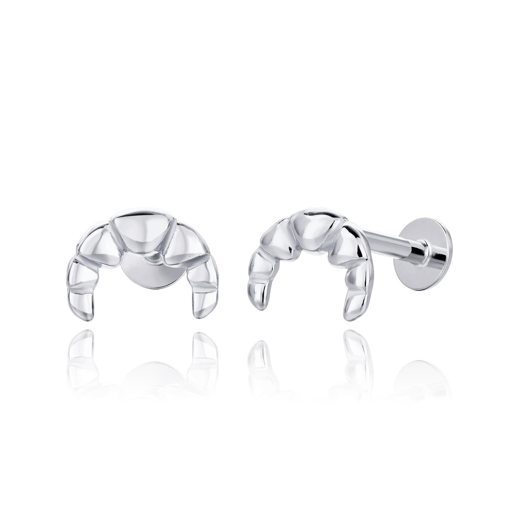 Damen Ohrstecker mit kreativem Krabben-Design aus 925 Sterling Silber Shop Nory