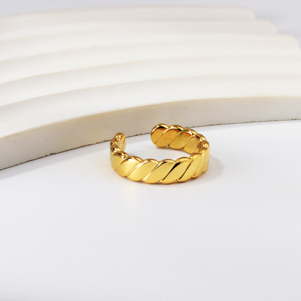 Damen stilvoller, eleganter Ring mit geschwungenem Design Shop Nory