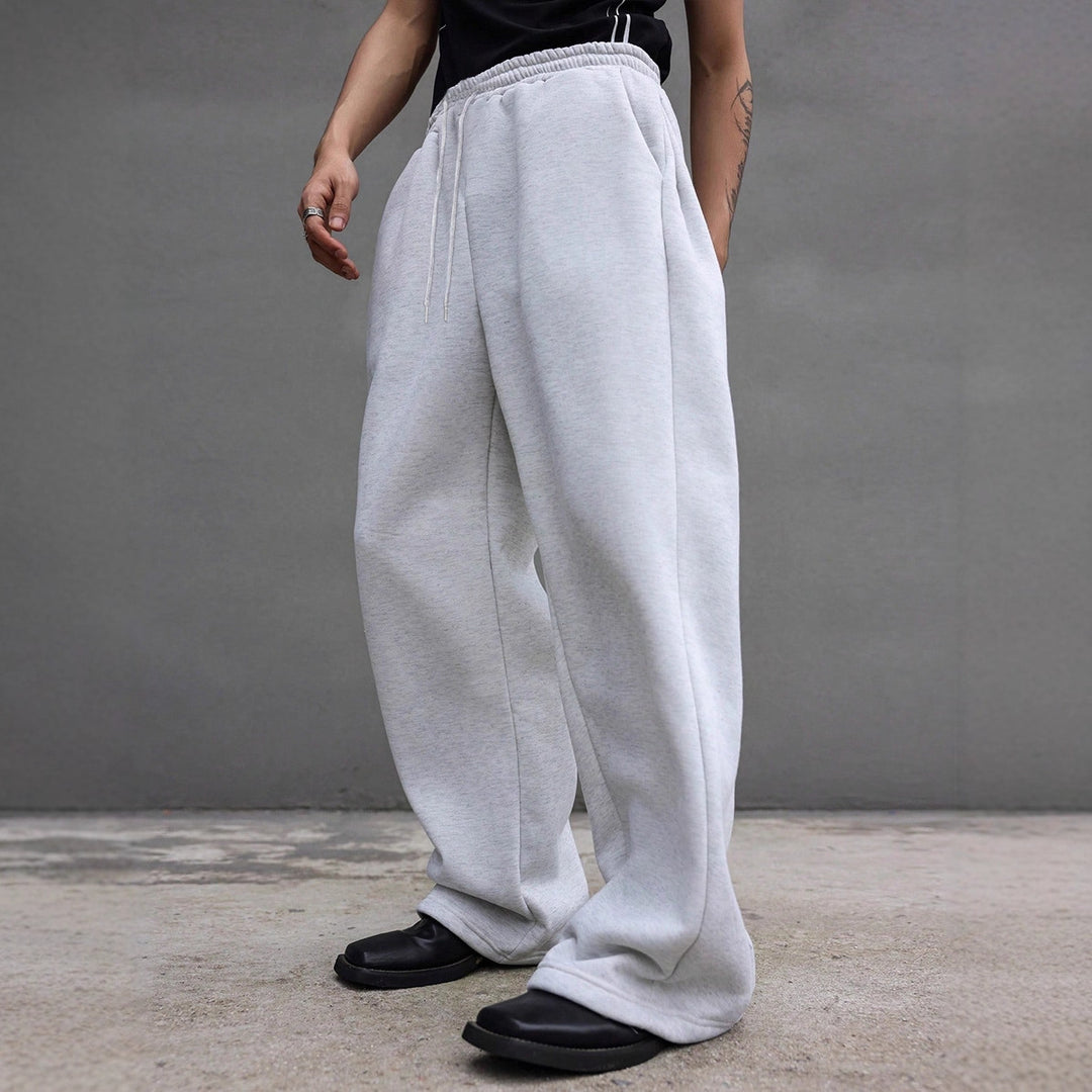 Herren Weite Oversize-Sweatpants mit Tunnelzugbund, Fleece-Innenfutter & Eingrifftaschen Shop Nory