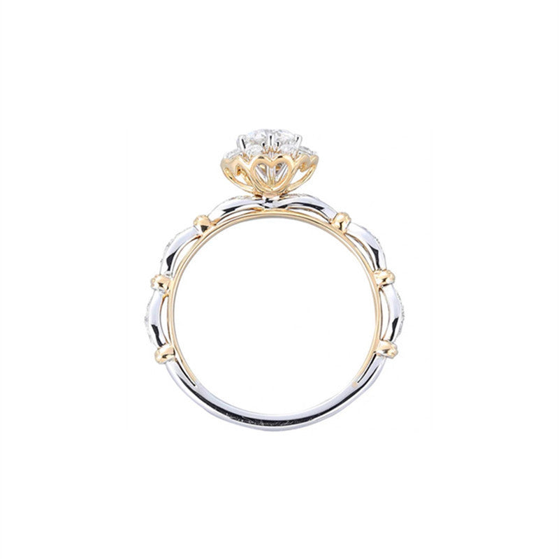 Damen eleganter Solitär-Verlobungsring mit filigranem Design Shop Nory