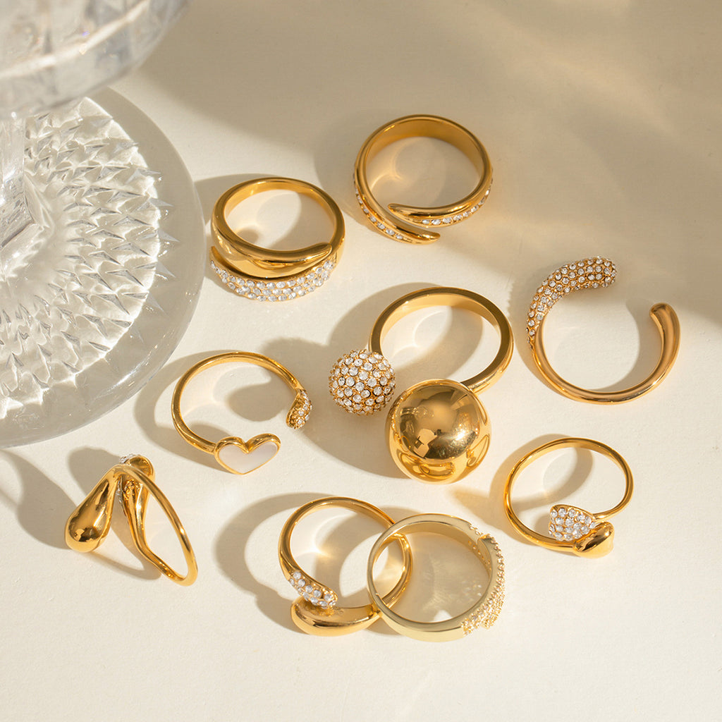 Damen Glitzernder Ring mit elegantem Design Shop Nory
