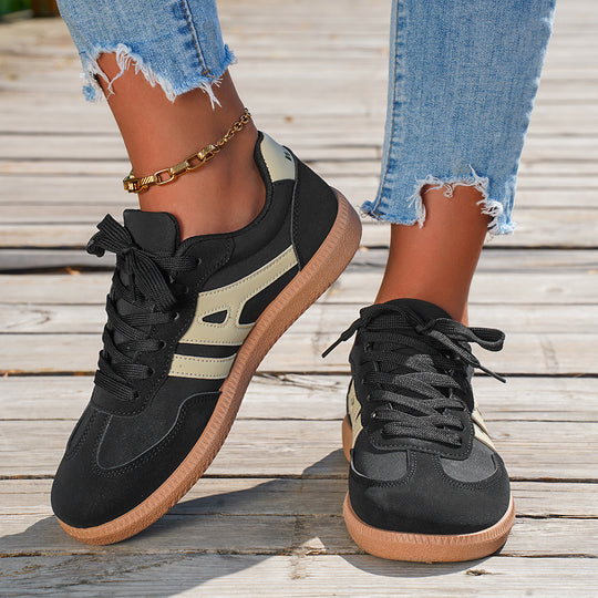 Damen Retro-Sneaker mit Gumsohle und gepolsterter Innensohle Shop Nory