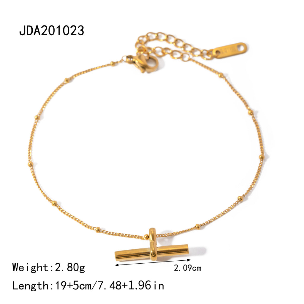 Damen Armband mit eleganten Perlenakzenten und hypoallergenem Edelstahl Shop Nory