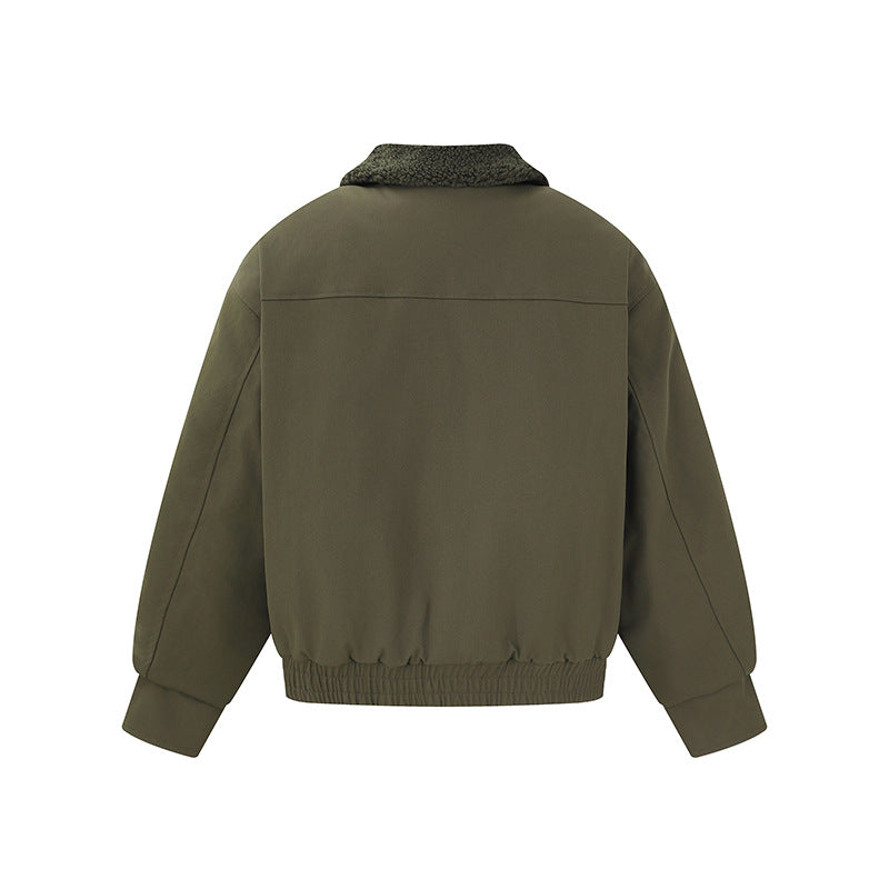 Damen Kurz geschnittener Boxy‑Blouson mit Teddykragen und Schulterlaschen Shop Nory