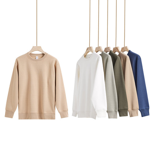 Unisex Minimalistisches Baumwoll-Sweatshirt mit Rundhals, Rippbündchen & Relaxed Fit Shop Nory