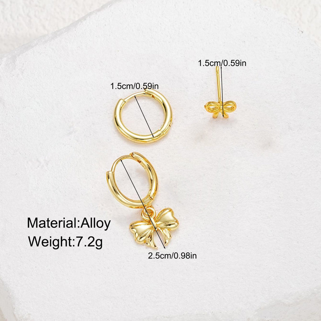 Damen Ohrschmuck Set mit floralem Schleifen- und Schmetterlingsdesign Shop Nory