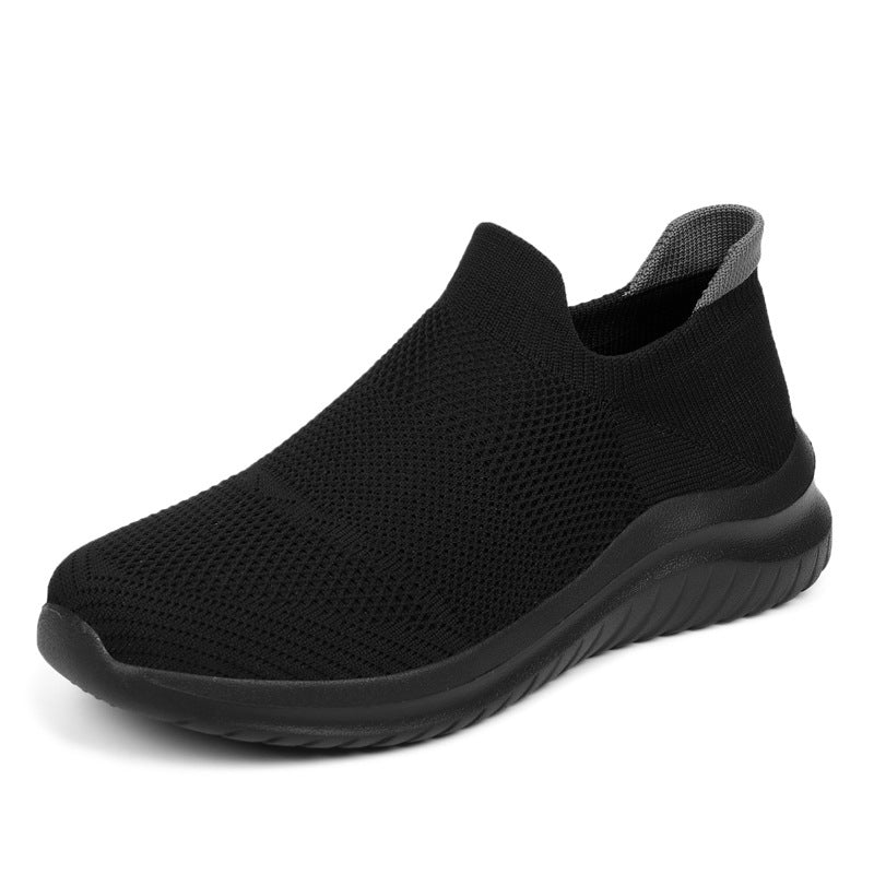 Unisex nan atmungsaktive Strick-Schlupfsneaker mit ergonomischem Memory-Fußbett