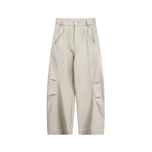 Unisex Weite Cropped-Cargohose mit hoher Taille und Utility-Taschen Shop Nory