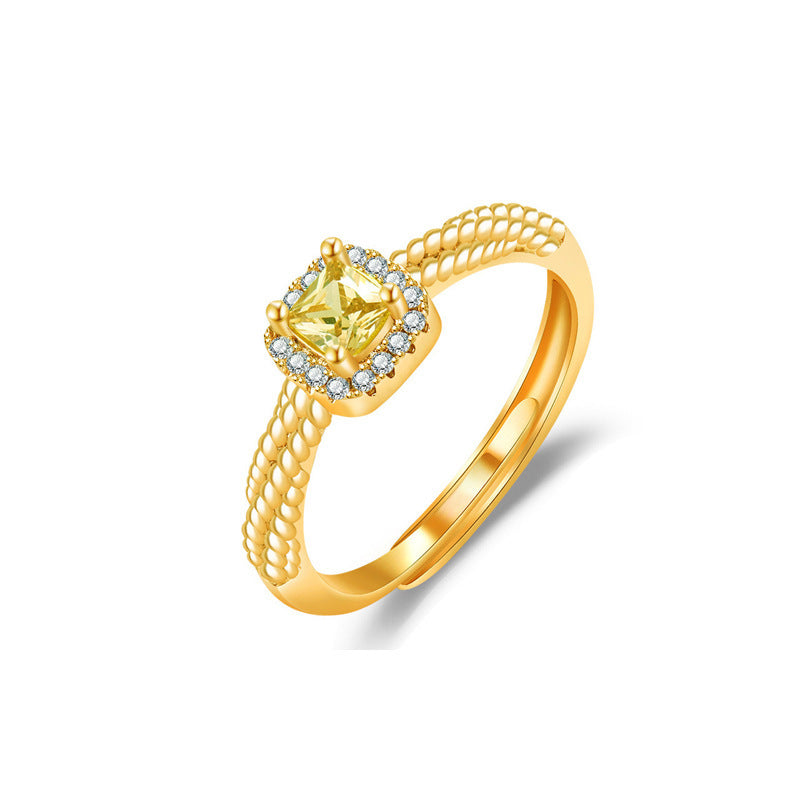Damen Schmuckring mit edlem, verziertem Steinbesatz Shop Nory