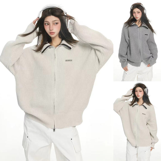 Damen Modische Oversized Strickjacke Shop Nory