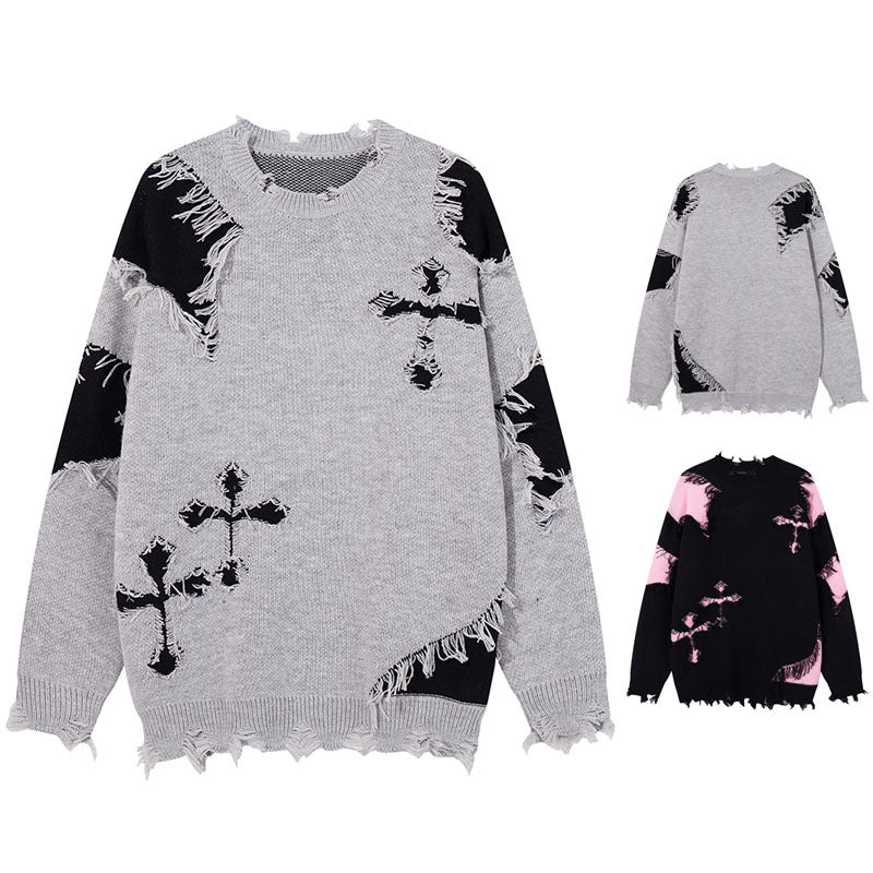 Damen Modischer Grobstrickpullover mit einzigartigem Zopfmuster Shop Nory