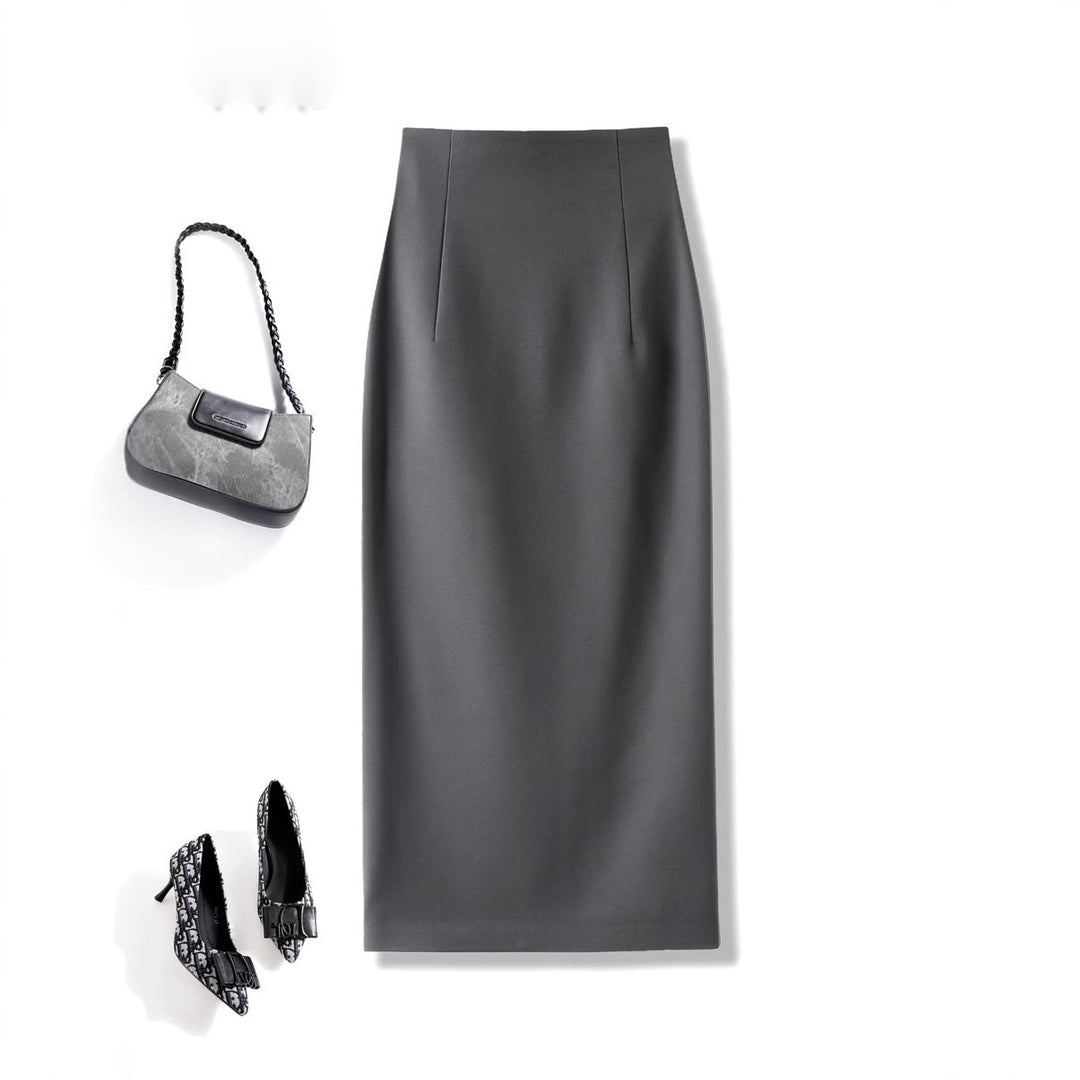 Damen Eleganter Midirock mit Raffungen Shop Nory