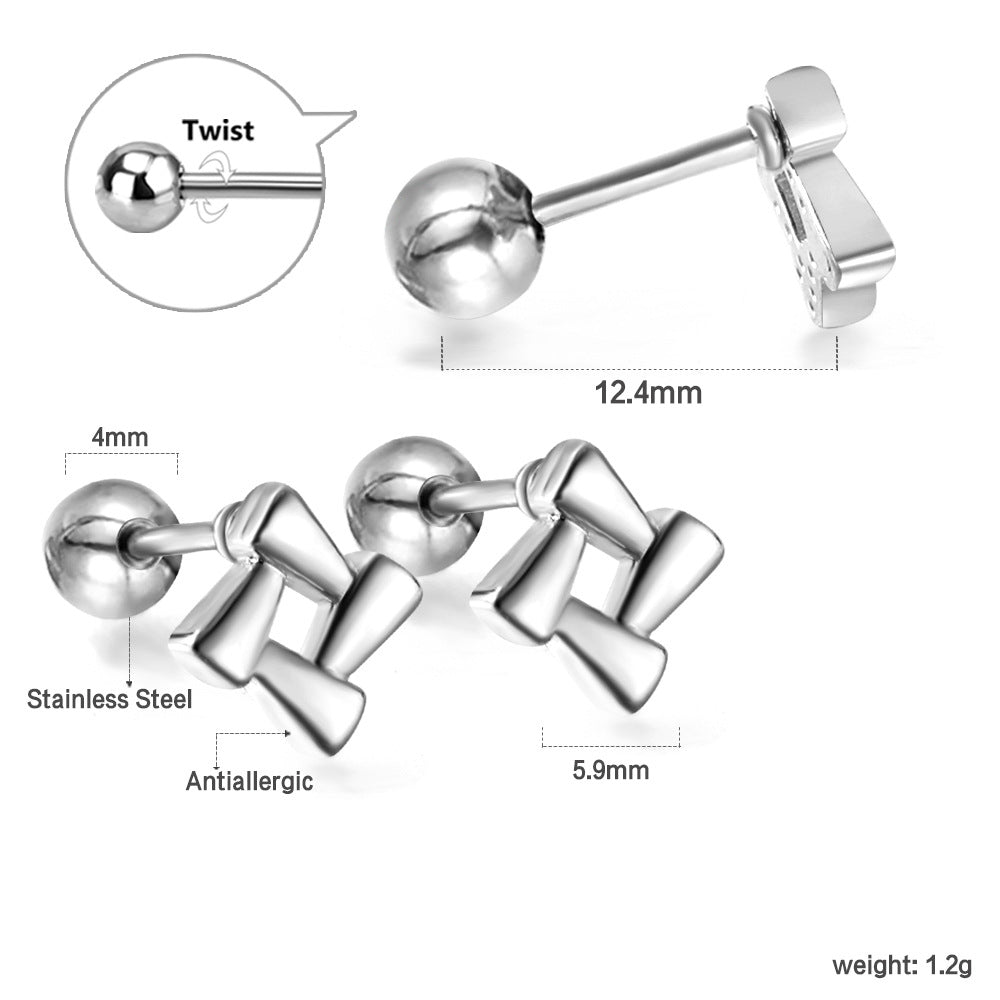 Damen Ohrstecker im schmetterlingsförmigen Design Shop Nory