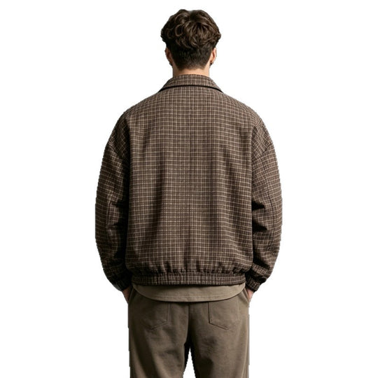 Herren Karierte Utility Jacke Shop Nory