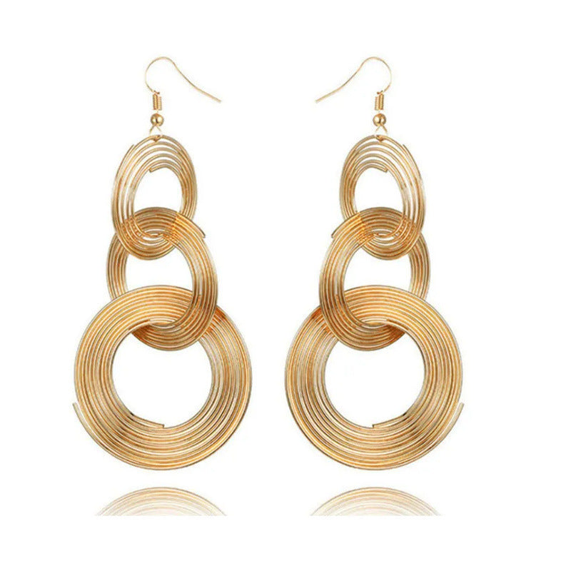 Damen Hängende Ohrstecker im filigranen Spiraldesign Shop Nory