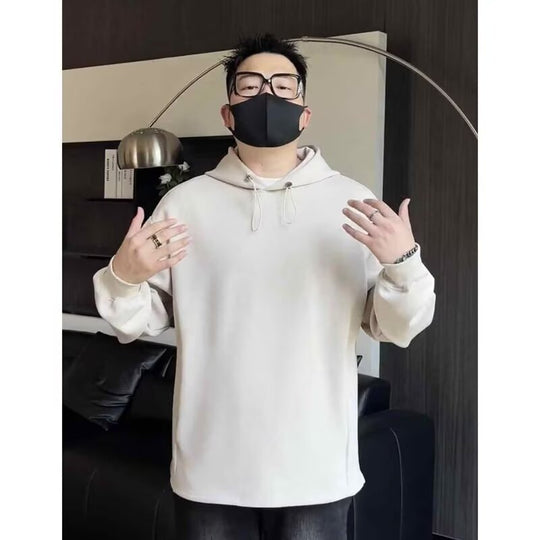 Herren Oversized Kapuzenpullover mit Dropped-Shoulder, schwerer Baumwollmischung und minimalistischer Silhouette Shop Nory