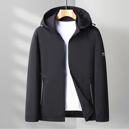 Herren Leichte Kapuzenjacke im urbanen Travel-Style mit Dreiviertelärmeln Shop Nory