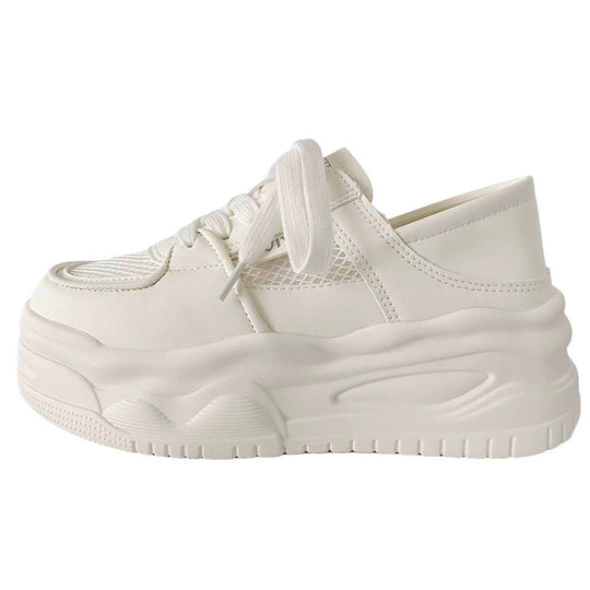 Damen Plateau-Wedge-Sneaker mit atmungsaktiven Mesh-Einsätzen und skulptierter Komfortsohle Shop Nory
