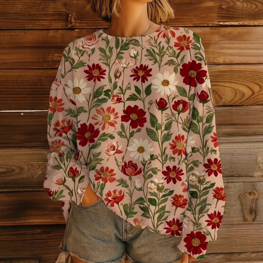 Damen GShop Norylümter Oversize-Sweatshirt-Pullover mit Rundhals und Ballonärmeln Shop Nory