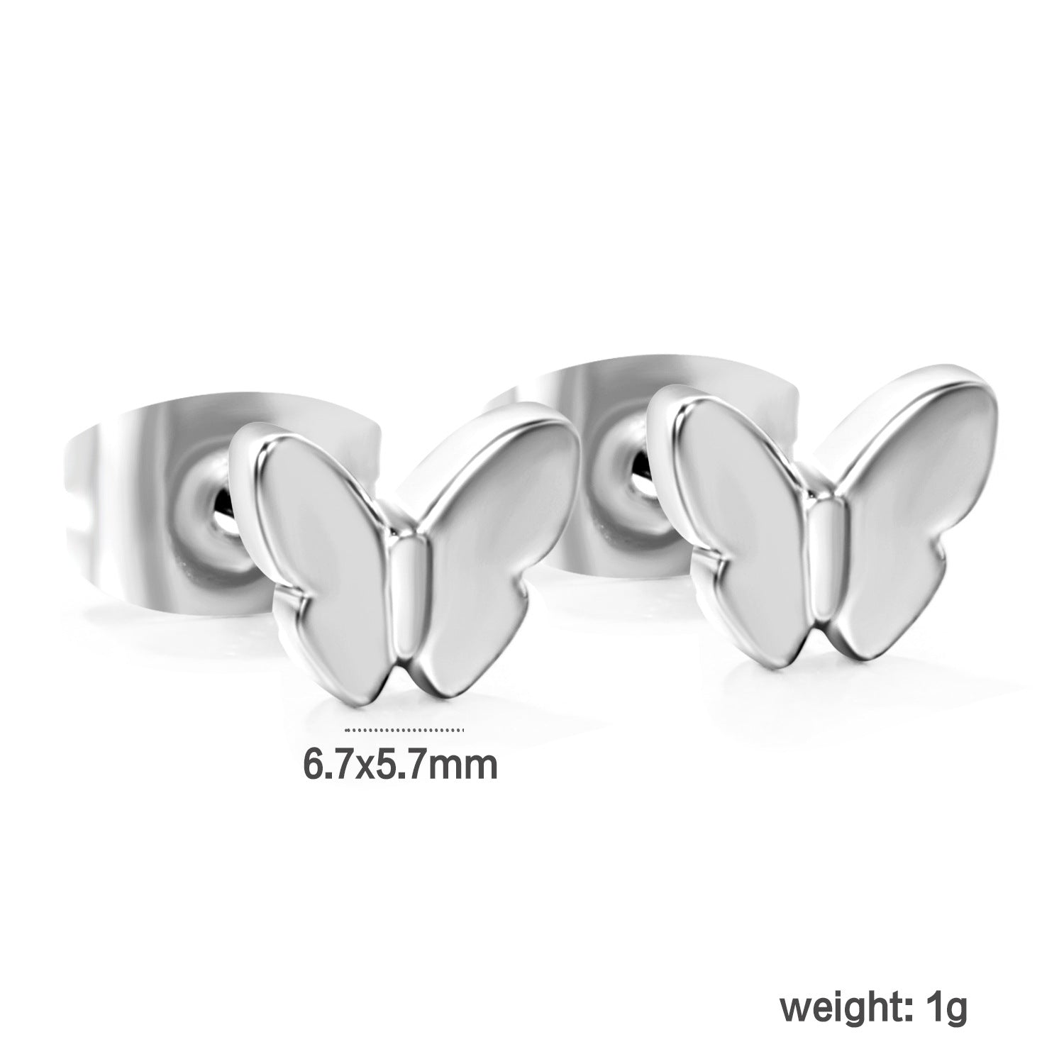 Damen Ohrstecker im Herzdesign aus hochwertigem Edelstahl Shop Nory