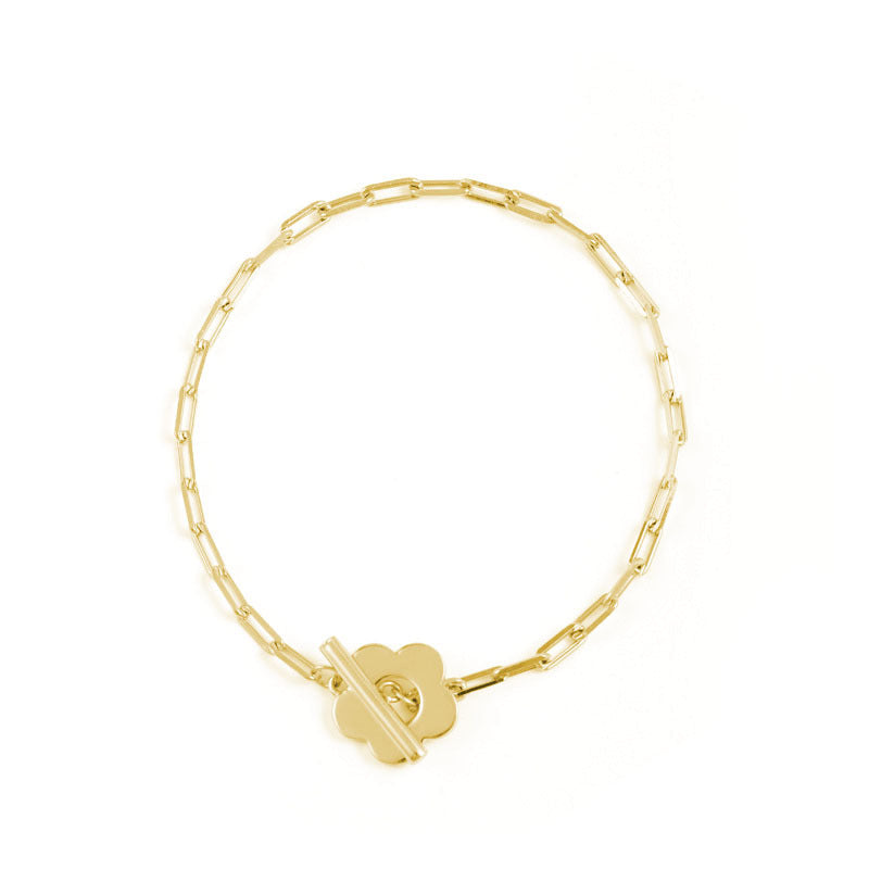 Damen Armband mit floralen Motiven und funkelnden Zirkonia-Elementen Shop Nory