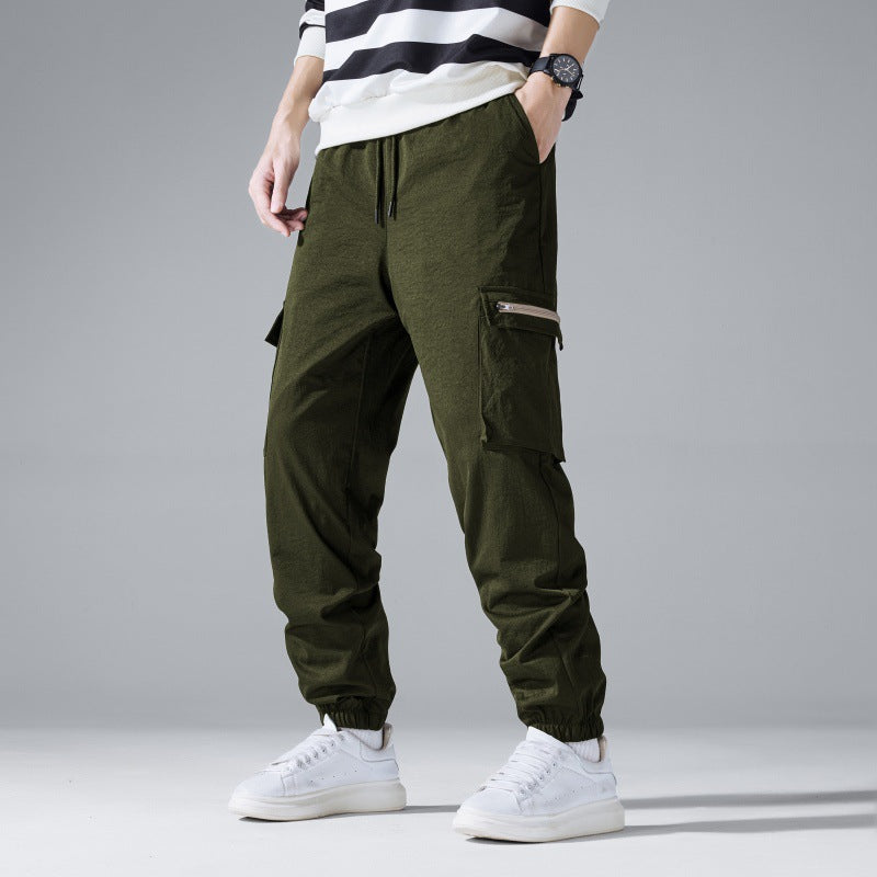 Herren Multifunktionale Cargo-Jogginghose mit Klapp‑ und Gurt-Details Shop Nory