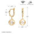 Damen Ohrhänger mit elegantem Zirkonanhänger aus hochwertigem 925 Sterling Silber Shop Nory