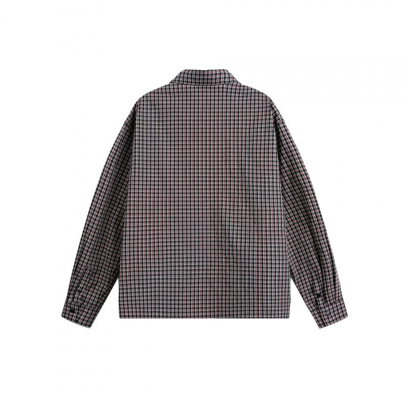 Herren Boxy-Overshirt im feinkarierten Muster mit durchgehender Knopfleiste und aufgesetzter Brusttasche Shop Nory