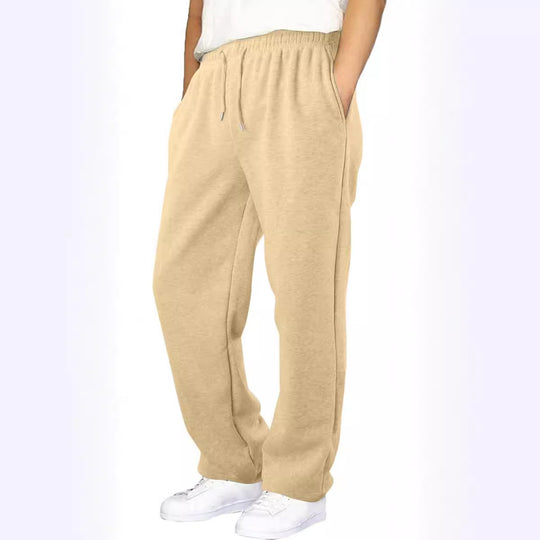 Herren nan Relaxed-Fit Sweatpants mit geradem Bein Fleece-Innenfutter und elastischem Kordelbund Shop Nory