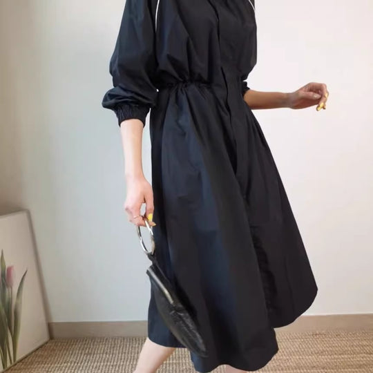 Damen Leichter Windbreaker-Mantel mit taillierendem Tunnelzug und Raglanärmeln Shop Nory
