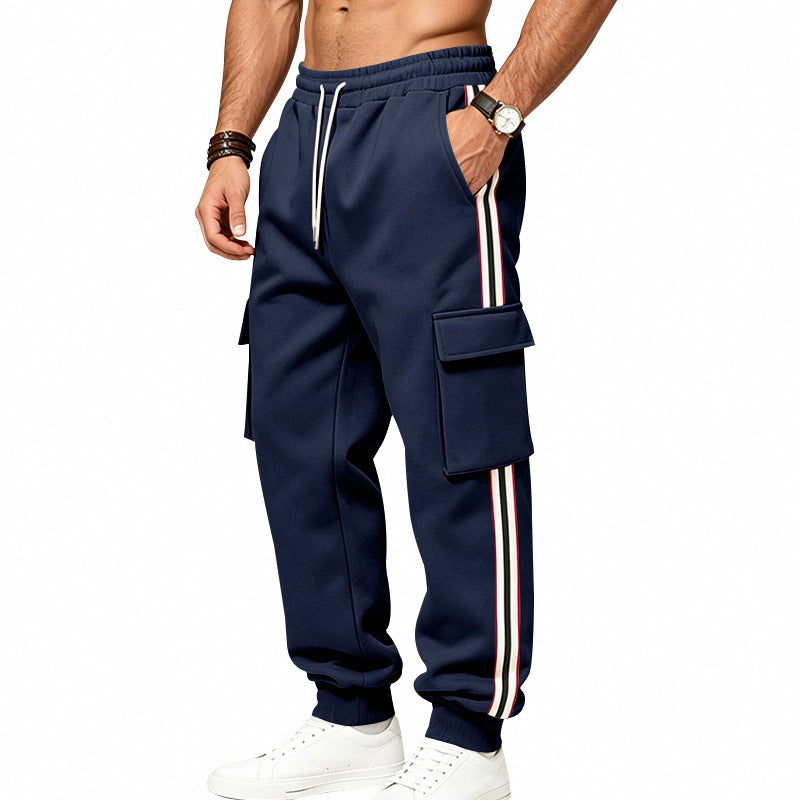 Herren Cargo-Jogginghose mit Cargo-Taschen und seitlichen Kontraststreifen Shop Nory