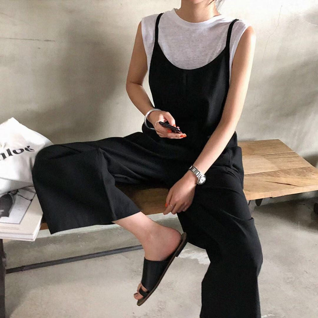 Damen Latzhose Im Lässigen Stil mit Verstellbaren Trägern und Großem Komfort Shopnory