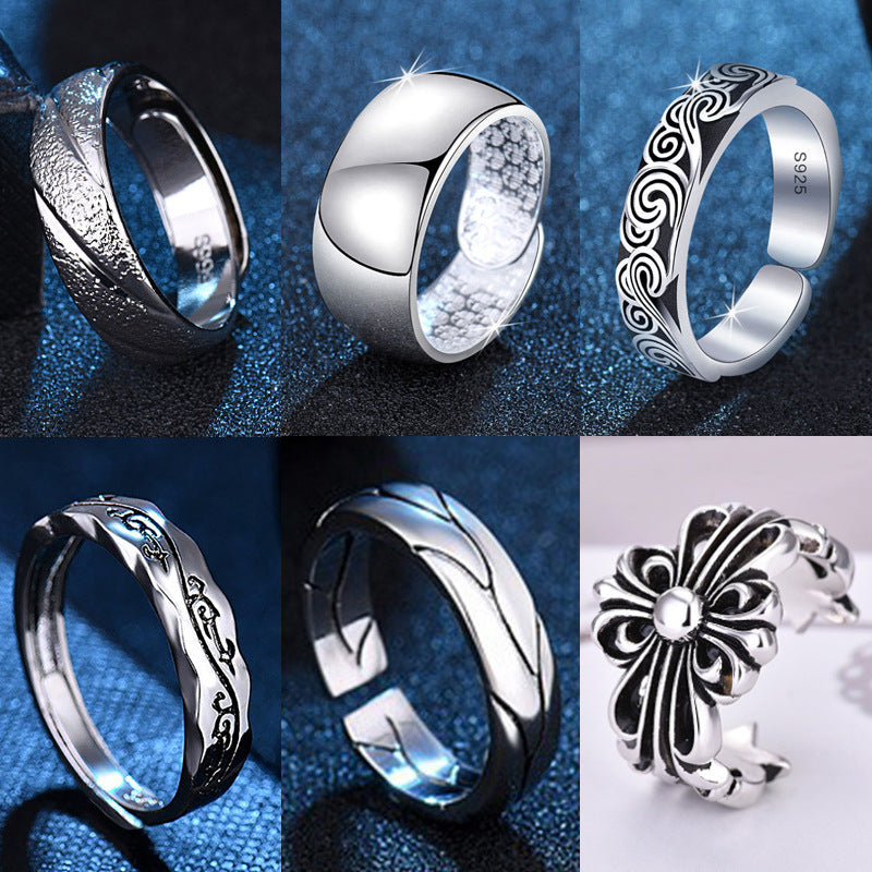 Damen Offener Ring mit kunstvollem Floraldesign Shop Nory