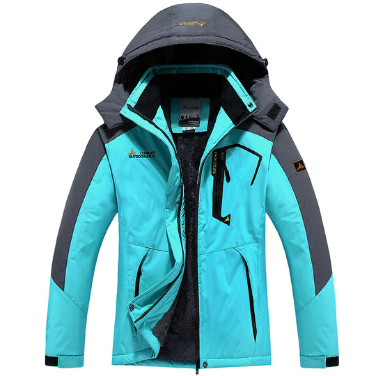 Herren dreilagige Thermo‑Trekkingjacke mit abnehmbarer Kapuze und hochflorigem Fleecefutter Shop Nory