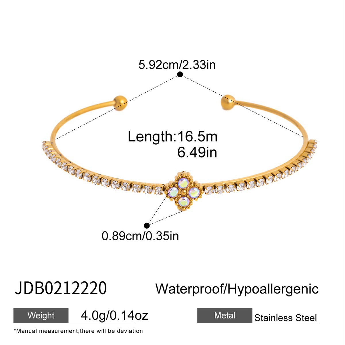 Damen Armband mit strahlenden Zirkonia und hypoallergener Edelstahlverarbeitung Shop Nory