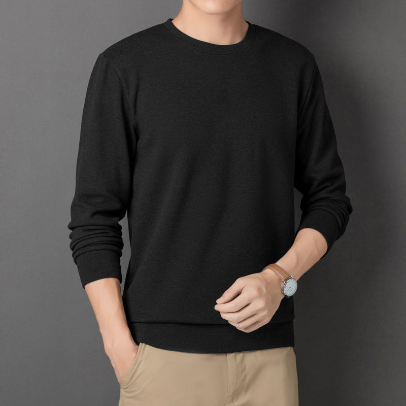 Herren Feines Rundhals-Sweatshirt aus Baumwollmix mit Regular-Fit und Rippbündchen Shop Nory