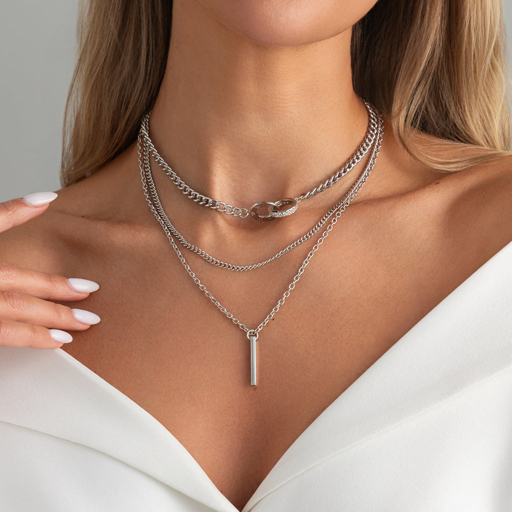 Damen Halsketten-Set mit eleganten Anhängern Shop Nory