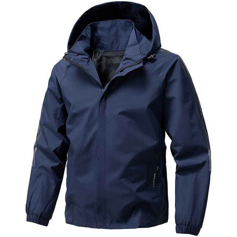 Herren Leichte Funktionsjacke mit verstellbarer Kapuze Shop Nory