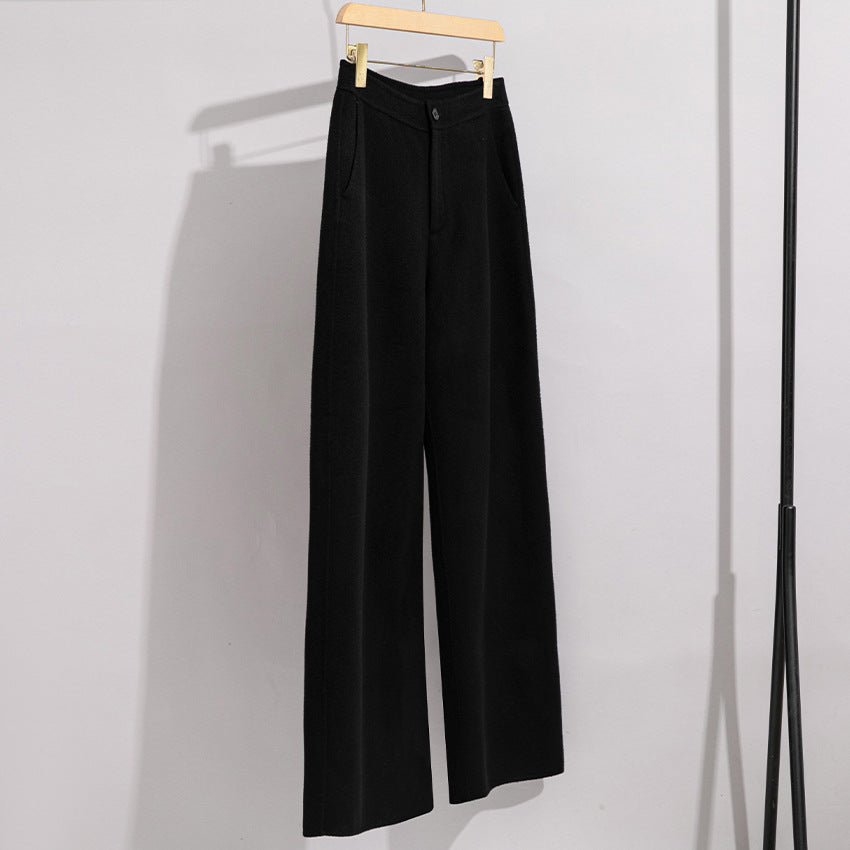 Damen High-Waist Palazzo-Hose mit weitem Bein und schlichter Bundverarbeitung Shop Nory