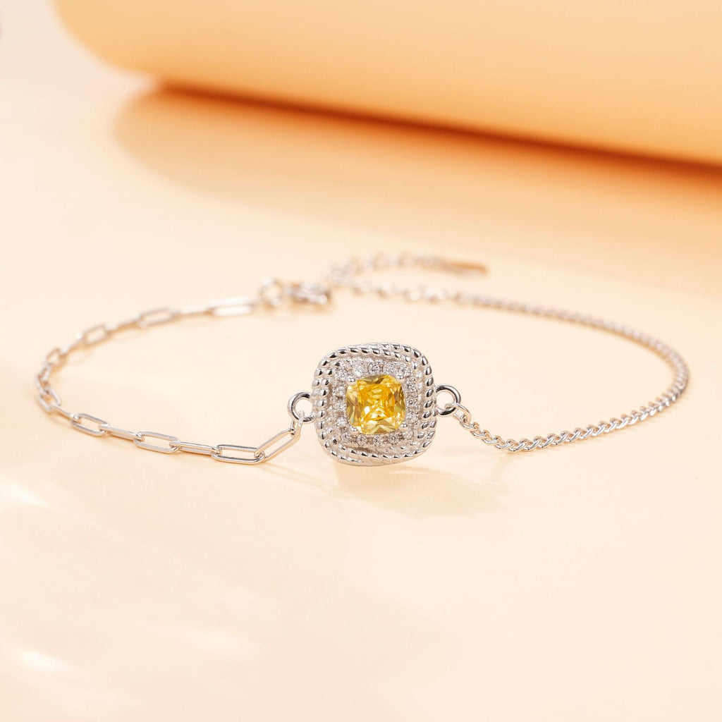 Damen elegantes Armband mit funkelndem Zirkonia-Zentrum Shop Nory