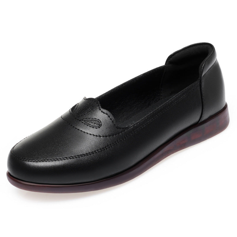 Damen bequeme Mokassins mit elastischem Einstieg und atmungsaktivem Design
