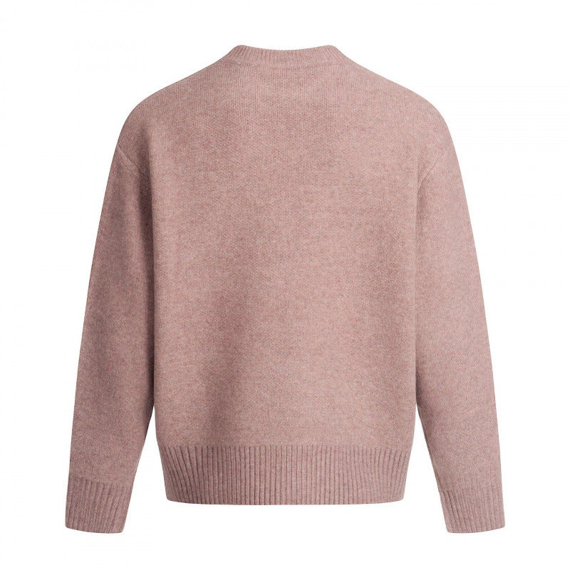 Unisex Oversize-Feinstrickpullover mit Rundhals, verkürztem Saum und Raglanärmeln Shop Nory