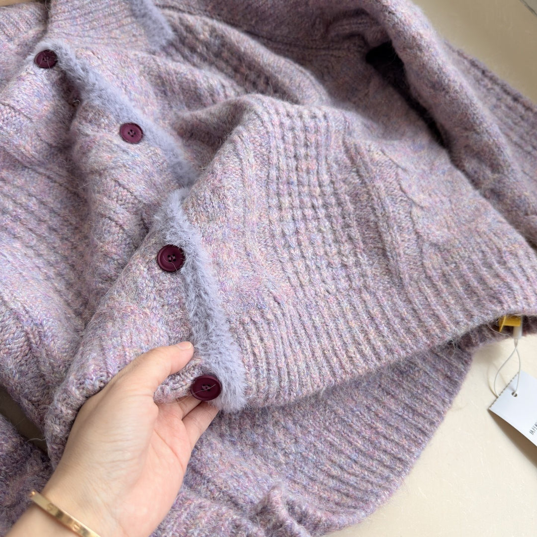 Damen Gemütlicher Strickcardigan mit hoher Knopfleiste Shop Nory