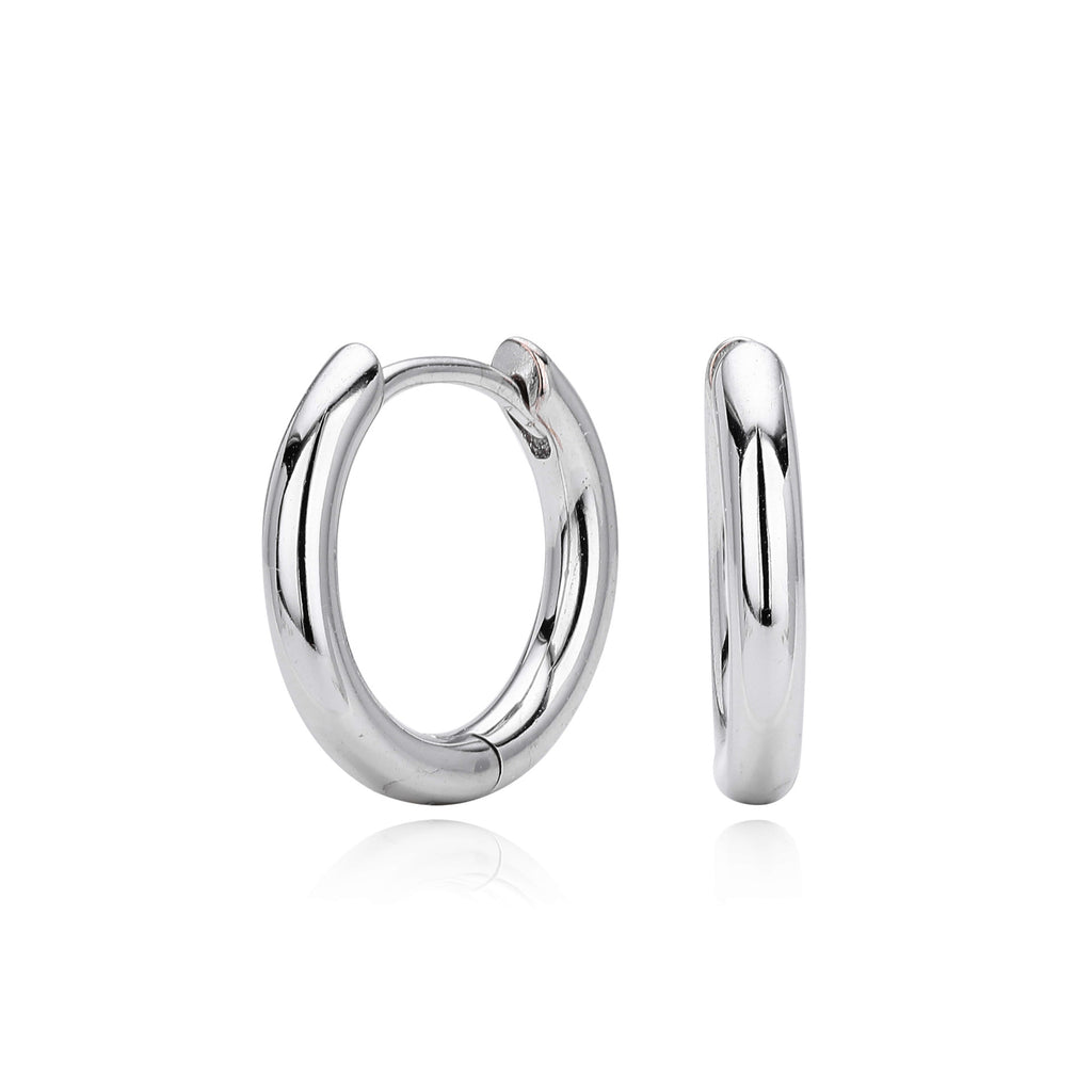 Damen Creolen mit zeitgenössischem Design aus hochwertigem 925 Sterling Silber Shop Nory