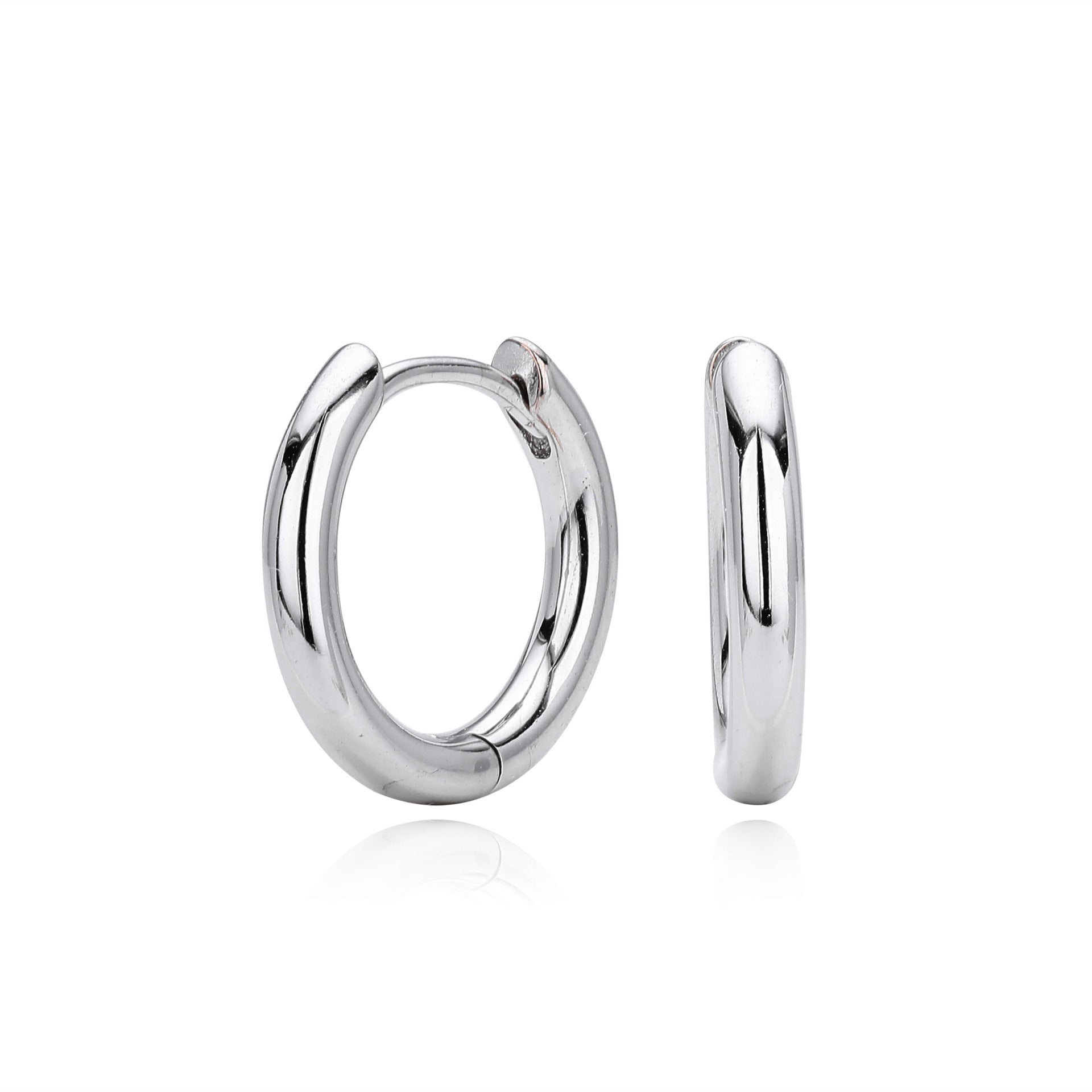 Damen Creolen mit zeitgenössischem Design aus hochwertigem 925 Sterling Silber Shop Nory