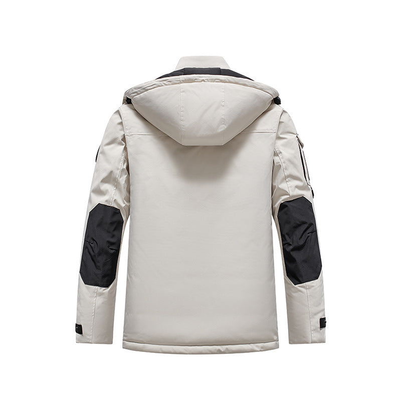 Herren Isolierter Field-Parka mit Kapuze, Mehrfach-Utility-Taschen und winddichter Shell Shop Nory