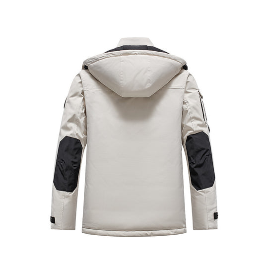 Herren Isolierter Field-Parka mit Kapuze, Mehrfach-Utility-Taschen und winddichter Shell Shop Nory
